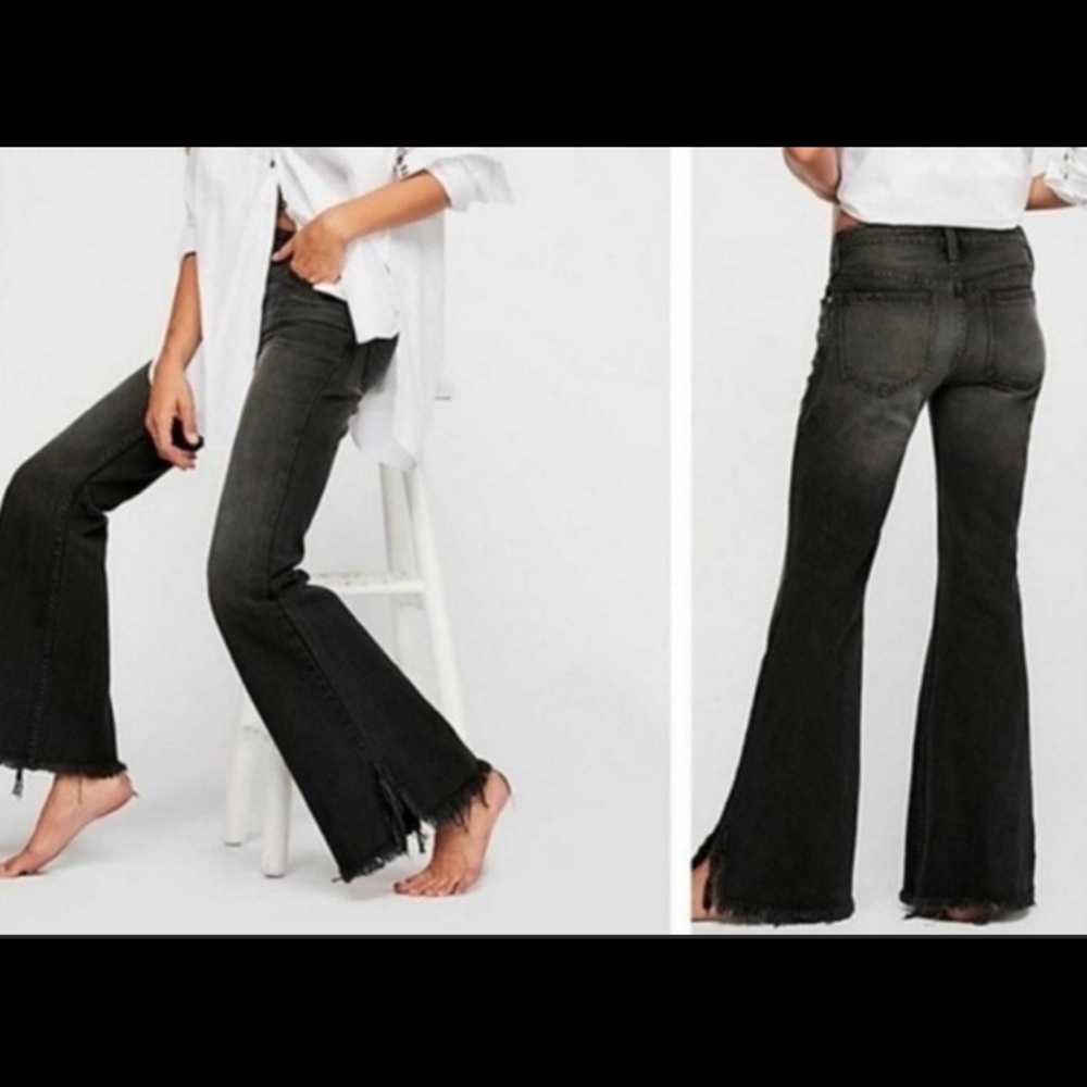 We The Free Flares with Frayed Hem